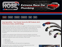 Tablet Screenshot of hosespecialties.com